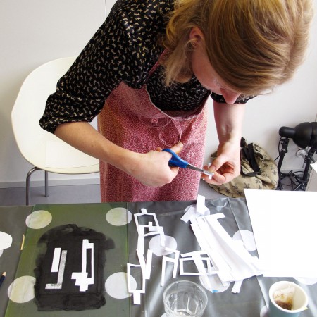 workshop monoprint door erica verlaan bij creatieve werkplaats urlaub in utrecht
